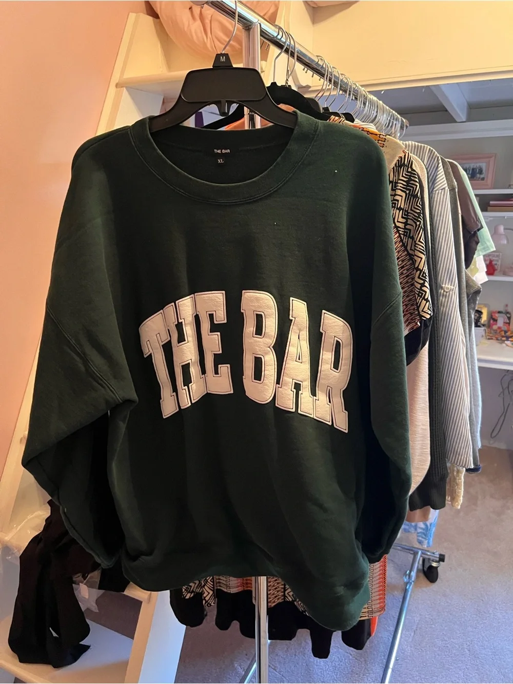 The Bar Dark Green Crewneck Sweatshirt